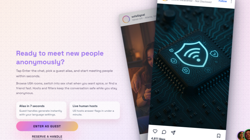 Anonymous Chat and Instant Access