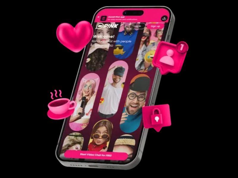 Pink Video Chat