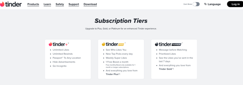 Tinder Subscription