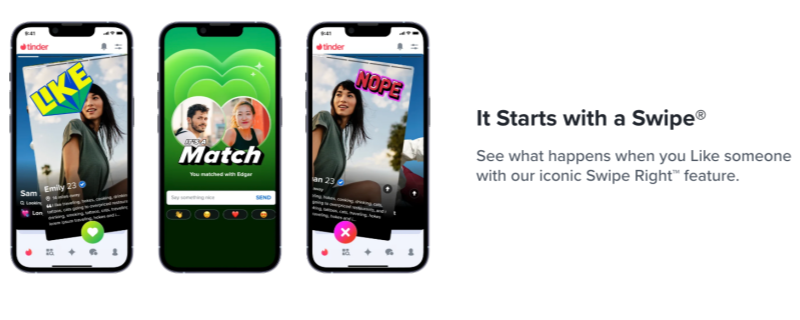 Swipe-to-Match Mechanism
