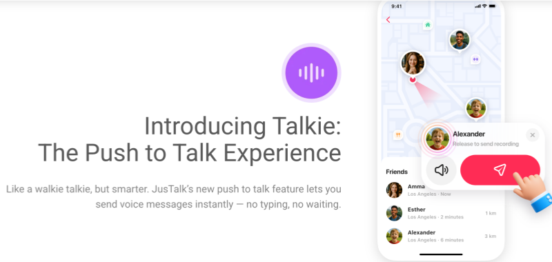 Talkie (Walkie-Talkie Voice) Function